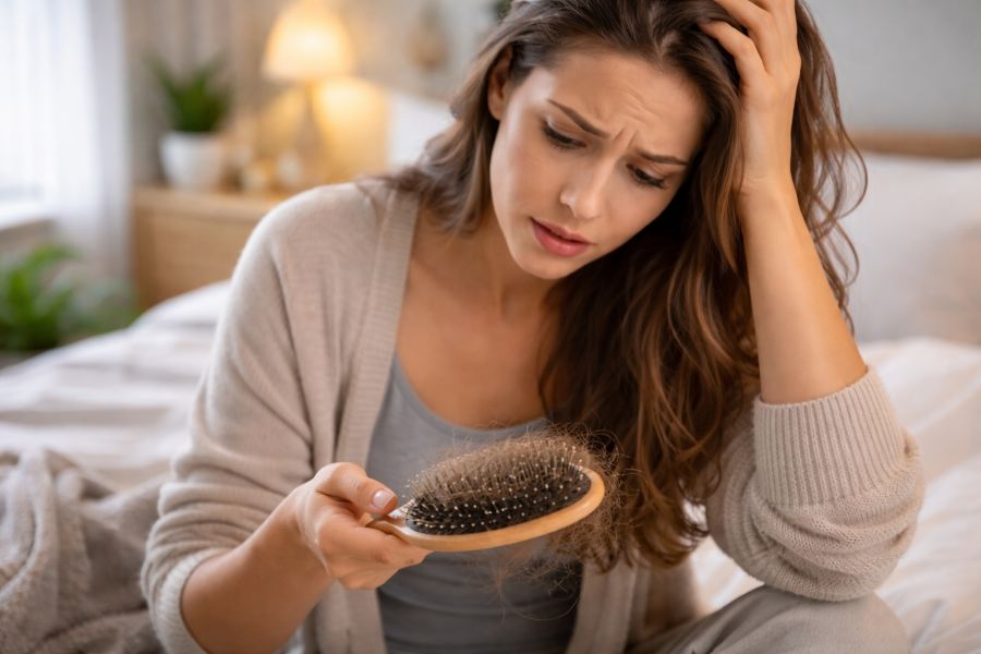 Випадіння волосся у жінки